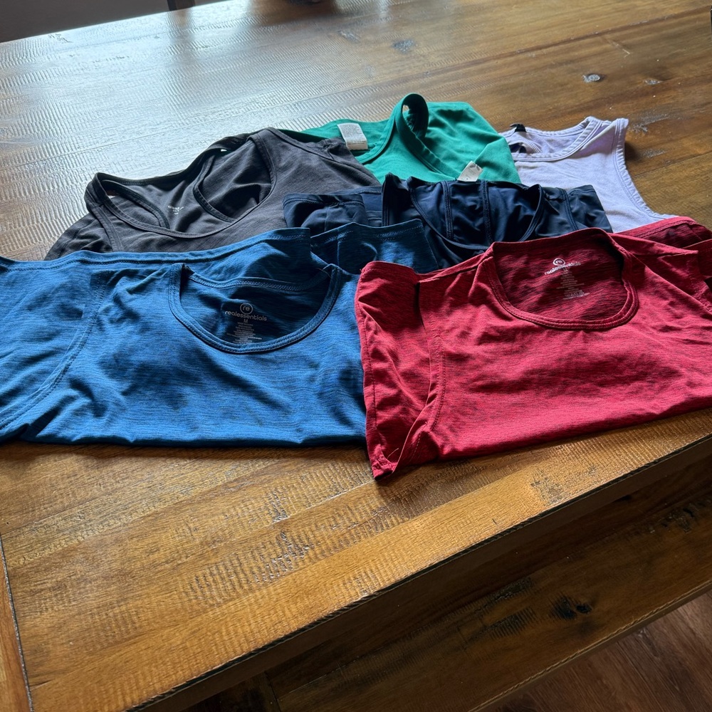 Colorful work out tank lot of 6